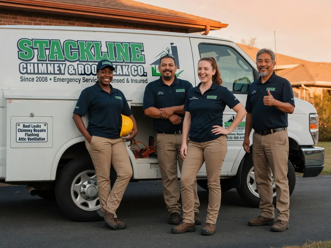 Chimney flashing repair company in Adair, IL